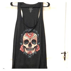 Torrid dark gray racerback tank top